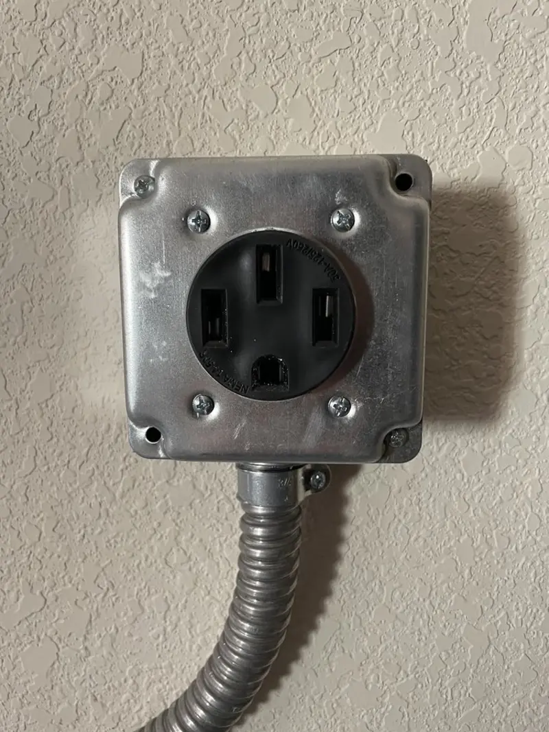 NEMA 14-50 outlet installed for Smart Home Electrical in Webb City